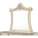 Lucienne Mirror with LED In Beige Velvet