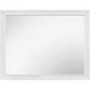 The appearance of Luster White And Silver Glitter Mirror designed by Homelegance in the transitional interior design. This white piece of furniture was selected by 1StopBedrooms from Luster Collection to add a touch of cosiness and style into your home. Sku: 1505W-6. Material: Wood.