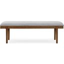 The appearance of Lyncott 59 Inch Upholstered Dining Bench In Gray and Brown designed by Signature Design by Ashley in the transitional interior design. This gray/brown piece of furniture was selected by 1StopBedrooms from Lyncott Collection to add a touch of cosiness and style into your home. Sku: D615-00. Material: Fabric.