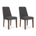 The appearance of Lyncott Charcoal And Brown Dining Upholstered Side Chair Set Of 2 designed by Signature Design by Ashley in the transitional interior design. This brown/charcoal piece of furniture was selected by 1StopBedrooms from Lyncott Collection to add a touch of cosiness and style into your home. Sku: D615-02. Material: Fabric.