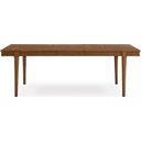 The appearance of Lyncott Dining Extension Table In Brown designed by Signature Design by Ashley in the transitional interior design. This brown piece of furniture was selected by 1StopBedrooms from Lyncott Collection to add a touch of cosiness and style into your home. Sku: D615-45. Material: Wood. Table Top Shape: Rectangular. Size: 42" x 92".