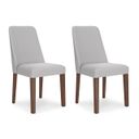 The appearance of Lyncott Gray And Brown Dining Upholstered Side Chair Set Of 2 designed by Signature Design by Ashley in the transitional interior design. This gray/brown piece of furniture was selected by 1StopBedrooms from Lyncott Collection to add a touch of cosiness and style into your home. Sku: D615-01. Material: Fabric.