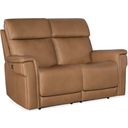The appearance of MS Lyra Zero Gravity Power Loveseat With Power Headrest In Brown designed by Hooker in the transitional interior design. This brown piece of furniture was selected by 1StopBedrooms from MS Collection to add a touch of cosiness and style into your home. Sku: SS608-PHZL2-082. Material: Leather.
