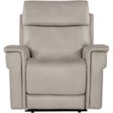 The appearance of Lyra Zero Gravity Power Recliner With Power Headrest In Ash designed by Hooker in the transitional interior design. This ash piece of furniture was selected by 1StopBedrooms from MS Collection to add a touch of cosiness and style into your home. Sku: SS608-PHZL1-091. Material: Leather.
