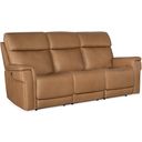 The appearance of MS Lyra Zero Gravity Power Sofa With Power Headrest In Brown designed by Hooker in the transitional interior design. This brown piece of furniture was selected by 1StopBedrooms from MS Collection to add a touch of cosiness and style into your home. Sku: SS608-PHZL3-082. Material: Leather.
