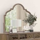 Lyris Mirror In Rustic Oak
