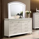 The appearance of Maddie Dresser In Pearl White designed by Furniture of America in the modern / contemporary interior design. This pearl white piece of furniture  was selected by 1StopBedrooms from Maddie Collection to add a touch of cosiness and style into your home. Sku: CM7899D. Material: Wood.