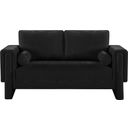 The appearance of Madeline Chenille Fabric Loveseat In Black designed by Meridian in the modern / contemporary interior design. This black piece of furniture was selected by 1StopBedrooms from Madeline Collection to add a touch of cosiness and style into your home. Sku: 152Black-L. Material: Plywood.