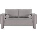 The appearance of Madeline Chenille Fabric Loveseat In Grey designed by Meridian in the modern / contemporary interior design. This grey piece of furniture was selected by 1StopBedrooms from Madeline Collection to add a touch of cosiness and style into your home. Sku: 152Grey-L. Material: Plywood.