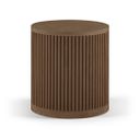 Madera Oak Veneer and Solid Wood End Table In Brown Walnut