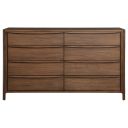 Maderia 8-Drawer Dresser Cabinet In Walnut