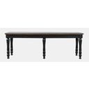 The appearance of Madison County 54 Inch Dining Bench In Vintage Black designed by Jofran in the transitional interior design. This vintage black piece of furniture was selected by 1StopBedrooms from Madison County Collection to add a touch of cosiness and style into your home. Sku: 1702-14KD. Material: Pine.