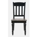 The appearance of Madison County Slatback Dining Chair Set of 2 In Vintage Black designed by Jofran in the transitional interior design. This vintage black piece of furniture was selected by 1StopBedrooms from Madison County Collection to add a touch of cosiness and style into your home. Sku: 1702-420KD. Material: Pine.