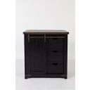 The appearance of Madison County 32 Inch Barn Door Accent Cabinet In Vintage Black designed by Jofran in the traditional interior design. This vintage black piece of furniture was selected by 1StopBedrooms from Madison County Collection to add a touch of cosiness and style into your home. Sku: 1702-32. Material: MDF.