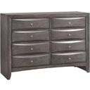 The appearance of Madison Gray Dresser designed by Picket House in the modern / contemporary interior design. This gray piece of furniture was selected by 1StopBedrooms from Madison Collection to add a touch of cosiness and style into your home. Sku: EG100DR. Material: Wood.