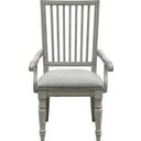 The appearance of Madison Ridge Arm Chair designed by Pulaski in the country / farmhouse interior design. This gray piece of furniture was selected by 1StopBedrooms from Madison Ridge Collection to add a touch of cosiness and style into your home. Sku: P091261. Material: Oak Veneer.
