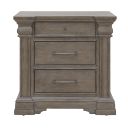 The appearance of Madison Ridge Brown 3 Drawer Nightstand In Natural Bark designed by Pulaski in the traditional interior design. This natural bark piece of furniture  was selected by 1StopBedrooms from Madison Ridge Brown Collection to add a touch of cosiness and style into your home. Sku: P413140. Material: Oak Veneer.