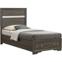 Madrid Full Storage Bed In Gray