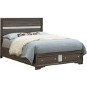 The appearance of Madrid Queen Storage Bed In Gray designed by Glory in the modern / contemporary interior design. This gray piece of furniture was selected by 1StopBedrooms from Madrid Collection to add a touch of cosiness and style into your home. Sku: G02305B-QB Box 2;G02305B-QB Box 1;G02305B-QB Box 3. Bed Type: Storage Bed. Material: Wood. Bed Size: Queen.