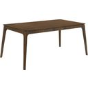 The appearance of Maggie Dining Table In Walnut designed by New Classic in the modern / contemporary interior design. This walnut piece of furniture was selected by 1StopBedrooms from Maggie Collection to add a touch of cosiness and style into your home. Sku: D7185B-10. Material: Wood. Table Top Shape: Rectangular. Size: 66" x 35".