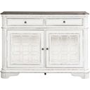 The appearance of Magnolia Manor Antique White Buffet designed by Liberty in the transitional interior design. This antique white piece of furniture was selected by 1StopBedrooms from Magnolia Manor Collection to add a touch of cosiness and style into your home. Sku: 244-CB5692. Material: Wood.