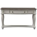 The appearance of Magnolia Manor Antique White Sofa Table designed by Liberty in the transitional interior design. This antique white piece of furniture  was selected by 1StopBedrooms from Magnolia Manor Collection to add a touch of cosiness and style into your home. Sku: 244-OT1030. Material: Wood.