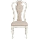 The appearance of Magnolia Manor Antique White Splatback Side Chair Set of 2 designed by Liberty in the transitional interior design. This antique white piece of furniture was selected by 1StopBedrooms from Magnolia Manor Collection to add a touch of cosiness and style into your home. Sku: 244-C2501S. Material: Wood.
