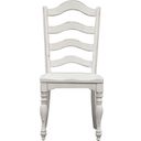 The appearance of Magnolia Manor Ladder Back Side Chair (Set of 2) designed by Liberty in the traditional interior design. This antique white piece of furniture was selected by 1StopBedrooms from Magnolia Manor Collection to add a touch of cosiness and style into your home. Sku: 244-C2000S. Material: Rubberwood.