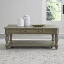 The appearance of Magnolia Manor Rectangular Cocktail Table In Weathered Bisque designed by Liberty in the traditional interior design. This bisque piece of furniture was selected by 1StopBedrooms from Magnolia Manor Collection to add a touch of cosiness and style into your home. Sku: 244N-OT1010. Material: Poplar.