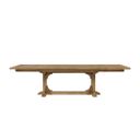 The appearance of Magnolia Trestle Table In Cashew designed by Bernell in the transitional interior design. This cashew piece of furniture was selected by 1StopBedrooms from Magnolia Collection to add a touch of cosiness and style into your home. Sku: 3400-502-C. Table Top Shape: Rectangular. Material: Hickory. Size: 114" x 44".