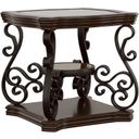 The appearance of Laney End Table Deep Merlot and Clear designed by Coaster in the traditional interior design. This dark merlot piece of furniture  was selected by 1StopBedrooms from Laney Collection to add a touch of cosiness and style into your home. Sku: 702447. Material: Metal.