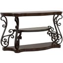 The appearance of Laney Sofa Table Deep Merlot and Clear designed by Coaster in the traditional interior design. This dark merlot piece of furniture  was selected by 1StopBedrooms from Laney Collection to add a touch of cosiness and style into your home. Sku: 702449. Material: Metal.