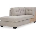 The appearance of Mahoney LAF Corner Chaise In Pebble designed by Signature Design by Ashley in the modern / contemporary interior design. This pebble piece of furniture was selected by 1StopBedrooms from Mahoney Collection to add a touch of cosiness and style into your home. Sku: 3100416. Material: Fabric.