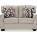 The appearance of Mahoney Loveseat In Pebble designed by Signature Design by Ashley in the modern / contemporary interior design. This pebble piece of furniture was selected by 1StopBedrooms from Mahoney Collection to add a touch of cosiness and style into your home. Sku: 3100435. Material: Polyester.