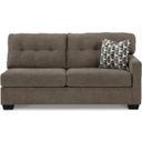 The appearance of Mahoney RAF Sofa In Chocolate designed by Signature Design by Ashley in the modern / contemporary interior design. This chocolate piece of furniture was selected by 1StopBedrooms from Mahoney Collection to add a touch of cosiness and style into your home. Sku: 3100567. Material: Fabric.