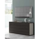The appearance of Maia Light Grey Lacquer Dresser designed by J&M in the modern / contemporary interior design. This brown piece of furniture  was selected by 1StopBedrooms from Maia Collection to add a touch of cosiness and style into your home. Sku: 17867221-D. Material: Wood.
