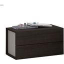 The appearance of Maia Light Grey Lacquer RAF Nightstand designed by J&M in the modern / contemporary interior design. This brown piece of furniture  was selected by 1StopBedrooms from Maia Collection to add a touch of cosiness and style into your home. Sku: 17867221-NS. Material: Wood.