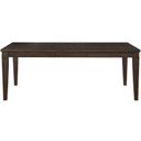 The appearance of Makah Dark Brown Natural Tone Extendable Dining Table designed by Homelegance in the transitional interior design. This brown piece of furniture was selected by 1StopBedrooms from Makah Collection to add a touch of cosiness and style into your home. Sku: 5496-78. Material: Wood. Table Top Shape: Rectangular. Size: 42".