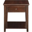 The appearance of Malachi End Table designed by ACME in the transitional interior design. This brown piece of furniture was selected by 1StopBedrooms from Malachi Collection to add a touch of cosiness and style into your home. Sku: 80255. Material: Wood.