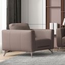The appearance of Malaga Taupe Leather Accent Chair designed by ACME in the modern / contemporary interior design. This taupe piece of furniture was selected by 1StopBedrooms from Malaga Collection to add a touch of cosiness and style into your home. Sku: 55002. Material: Upholstered.