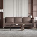 The appearance of Malaga Taupe Leather Sofa designed by ACME in the modern / contemporary interior design. This taupe piece of furniture was selected by 1StopBedrooms from Malaga Collection to add a touch of cosiness and style into your home. Sku: 55000. Material: Leather.