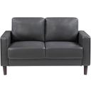 The appearance of Malcolm Loveseat In Dark Gray designed by Homelegance in the modern / contemporary interior design. This dark gray piece of furniture was selected by 1StopBedrooms from Malcolm Collection to add a touch of cosiness and style into your home. Sku: 9203DGY-2. Material: Faux Leather.