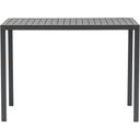 Maldives Outdoor Patio Rectangle Bar Table In Grey