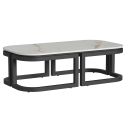 The appearance of Malibu Coffee Table in Matte Coal designed by Sunset West in the transitional interior design. This matte coal piece of furniture was selected by 1StopBedrooms from Malibu Collection to add a touch of cosiness and style into your home. Sku: SW7101-CT. Material: Aluminum.