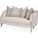 The appearance of Malibu Crest Loveseat In Cloud White/Chardonnay designed by Michael Amini in the transitional interior design. This chardonnay piece of furniture was selected by 1StopBedrooms from Malibu Crest Collection to add a touch of cosiness and style into your home. Sku: N9007825-CLDWH-822. Material: Polyester.