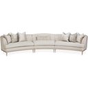 The appearance of Malibu Crest Pearl/Chardonnay 3-Piece Sofa designed by Michael Amini in the transitional interior design. This chardonnay piece of furniture was selected by 1StopBedrooms from Malibu Crest Collection to add a touch of cosiness and style into your home. Sku: N9007822-PEARL-822;N9007823-PEARL-822;N9007830-PEARL-822. Material: Polyester.