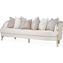 The appearance of Malibu Crest Sofa In Cloud White/Chardonnay designed by Michael Amini in the transitional interior design. This chardonnay piece of furniture was selected by 1StopBedrooms from Malibu Crest Collection to add a touch of cosiness and style into your home. Sku: N9007816-CLDWH-822. Material: Polyester.