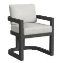The appearance of Malibu Dining Chair in Cast Silver designed by Sunset West in the transitional interior design. This cast silver piece of furniture was selected by 1StopBedrooms from Malibu Collection to add a touch of cosiness and style into your home. Sku: SW7101-1-SLVR-STKIT. Material: Aluminum.