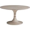 The appearance of Malibu Topanga Round Dining Table In Dune designed by Barclay Butera in the modern / contemporary interior design. This dune piece of furniture was selected by 1StopBedrooms from Malibu Collection to add a touch of cosiness and style into your home. Sku: 926-870C. Table Top Shape: Round. Material: Wood. Size: 54".