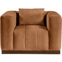 The appearance of Mallina Vegan Leather Chair In Walnut and Dark Brown designed by Meridian in the modern / contemporary interior design. This walnut and dark brown piece of furniture was selected by 1StopBedrooms from Mallina Collection to add a touch of cosiness and style into your home. Sku: 44098Cognac-C. Material: Vegan Leather.